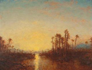 Khartoum, Sonnenuntergang - Félix Ziem — Ansicht des Kunstwerks