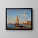 Die Lagune von Venedig - Félix Ziem — gerahmtes Bild an der Wand