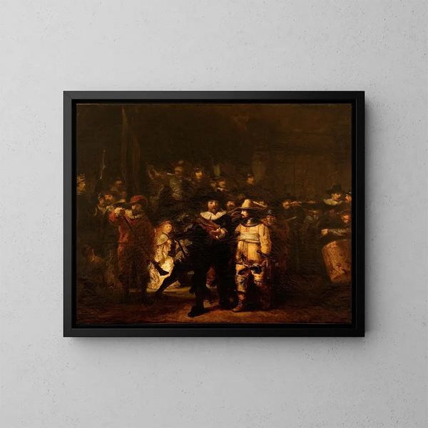 Die Nachtwache - Félix Ziem — gerahmtes Bild an der Wand