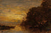 Die Seine in Billancourt, Sonnenuntergang - Félix Ziem — Ansicht des Kunstwerks