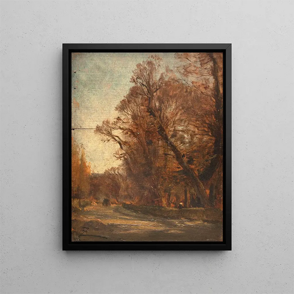 La route - Félix Ziem — gerahmtes Bild an der Wand