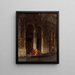 La sortie du Palais des Doges sous le pont des Soupirs - Félix Ziem — gerahmtes Bild an der Wand