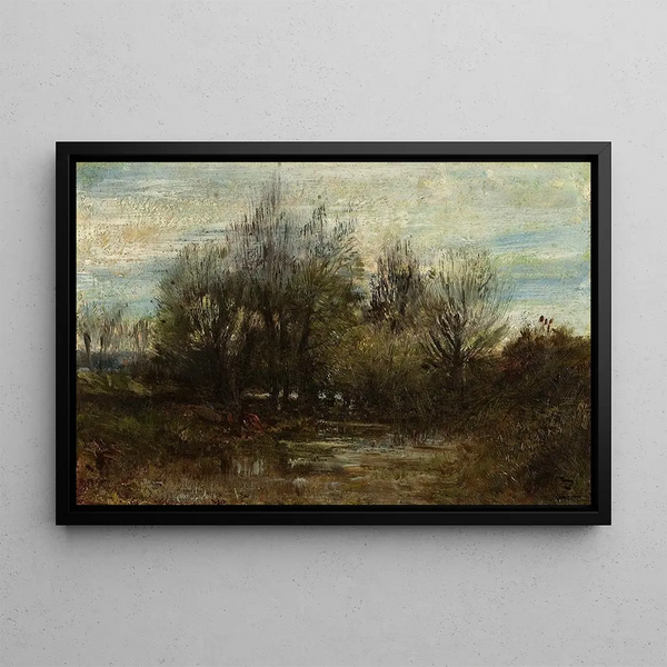 Le Bas-Meudon - Félix Ziem — gerahmtes Bild an der Wand