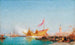 Le Bucentaure vu du quai des Esclavons, Venise - Félix Ziem — Ansicht des Kunstwerks