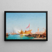Le Bucentaure vu du quai des Esclavons, Venise - Félix Ziem — gerahmtes Bild an der Wand