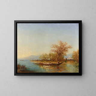 L'embouchure du Bosphore - Félix Ziem — gerahmtes Bild an der Wand