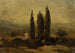 Les Trois cyprès - Félix Ziem — Ansicht des Kunstwerks