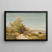 Martigues vor dem Haus von Ziem - Félix Ziem — gerahmtes Bild an der Wand
