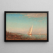 Martigues La Voile Blanche - Félix Ziem — gerahmtes Bild an der Wand