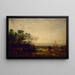 Martigues Effet de Crépuscule - Félix Ziem — gerahmtes Bild an der Wand