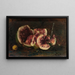 Stillleben mit Wassermelonen und Messer - Félix Ziem — gerahmtes Bild an der Wand
