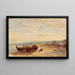 Fischer in Antibes - Félix Ziem — gerahmtes Bild an der Wand