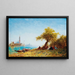 Landruhe auf dem Land bei Venedig - Félix Ziem — gerahmtes Bild an der Wand