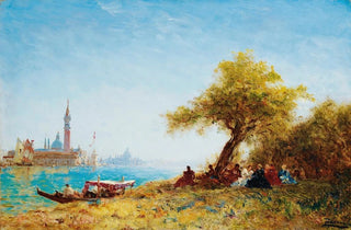 Flix Ziem - Resting In The Countryside Near venice.webp