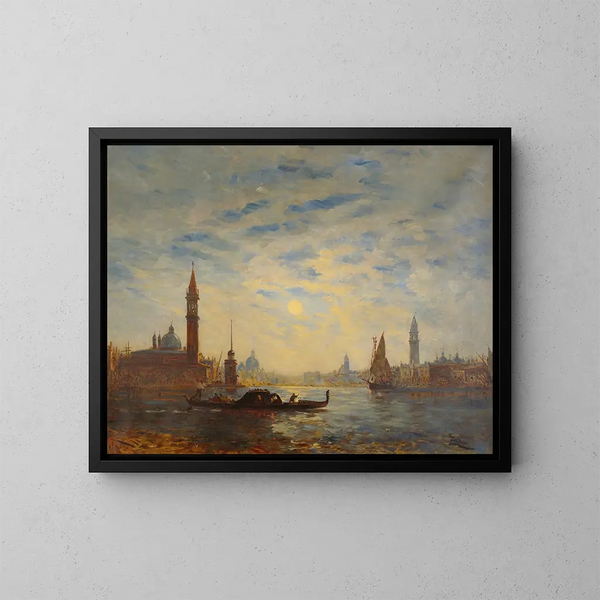 Saint Georges - Félix Ziem — gerahmtes Bild an der Wand