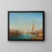 L'entrée du canal de Marseille - Félix Ziem — gerahmtes Bild an der Wand