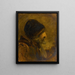 Kopf eines Mannes nach Rembrandt - Félix Ziem — gerahmtes Bild an der Wand