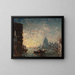 Venedig bei Sonnenuntergang - Félix Ziem — gerahmtes Bild an der Wand
