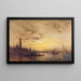 Venise, La Giudecca au crépuscule - Félix Ziem — gerahmtes Bild an der Wand
