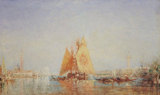 Flix Ziem - Venise Trabaccolo La Voile Jaune.webp
