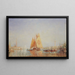 Venise Trabaccolo La Voile Jaune - Félix Ziem — gerahmtes Bild an der Wand