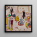 Abend im Studio - Florine Stettheimer — gerahmtes Bild an der Wand