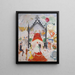 Die Kathedralen der Fifth Avenue - Florine Stettheimer — gerahmtes Bild an der Wand