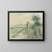 Landschaft der Polder mit Graben - Floris Arntzenius — gerahmtes Bild an der Wand
