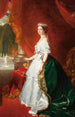 Porträt in voller Länge der Kaiserin Eugénie - Schule von Franz Xaver Winterhalter — Ansicht des Kunstwerks