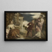 Der Kampf zwischen Tugend und Leidenschaft - Schule von Paolo Veronese — gerahmtes Bild an der Wand