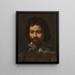Portrait des Künstlers - Schule von Simon Vouet — gerahmtes Bild an der Wand