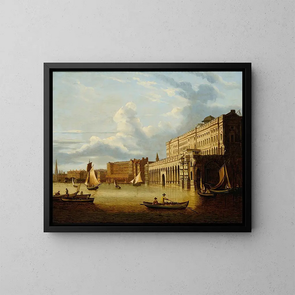 Haus von Somerset - Schule von Sir John Dean Paul — gerahmtes Bild an der Wand