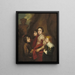 Gruppe von vier Jungen - Antoine van Dyck Schule — gerahmtes Bild an der Wand