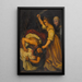 Judith und Holofernes - Schule des Caravaggio — gerahmtes Bild an der Wand
