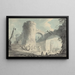 Hafenansicht - Schule von Claude Joseph Vernet — gerahmtes Bild an der Wand