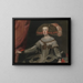 Marianne von Österreich, Königin von Spanien - Schule von Diego Velázquez — gerahmtes Bild an der Wand