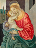 Die Jungfrau mit Kind - Schule von Filippo Lippi — Ansicht des Kunstwerks