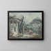 Die Schaukel - Hubert Robert Schule — gerahmtes Bild an der Wand