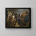 Der Midas-Urteil - Jacob Jordaens Schule — gerahmtes Bild an der Wand