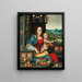 La Madone aux cerises - École de Joos van Cleve — gerahmtes Bild an der Wand