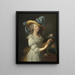 Marie-Antoinette - École de Marie-Louise Élisabeth Vigée Le Brun — gerahmtes Bild an der Wand