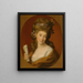 Portrait von Elisabeta Potocka - Schule von Marie-Louise Élisabeth Vigée Le Brun — gerahmtes Bild an der Wand