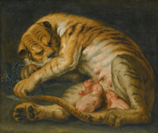 Eine Tigerin mit ihren Jungen - Schule von Peter Paul Rubens — Ansicht des Kunstwerks