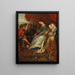 Die Königin Tomyris mit dem Kopf von Kyros - Schule von Peter Paul Rubens — gerahmtes Bild an der Wand