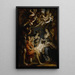 L'Adoration des bergers - École de Peter Paul Rubens — gerahmtes Bild an der Wand