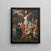 Die Kreuzigung - Schule von Peter Paul Rubens — gerahmtes Bild an der Wand