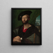 Julien de Médicis 1479-1516 Herzog von Nemours - Schule von Raphael — gerahmtes Bild an der Wand