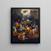 Die Bekehrung Sauls - Schule von Raphael — gerahmtes Bild an der Wand