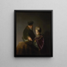 Ein junger Gelehrter und sein Tutor - Rembrandt van Rijn Schule — gerahmtes Bild an der Wand