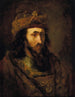 Kopf eines Königs des Alten Testaments - Rembrandt van Rijn Schule — Ansicht des Kunstwerks